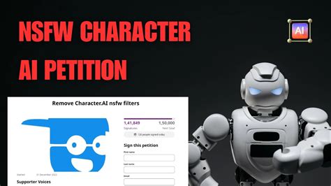 character ai nsfw petition|Petition Make Character . AI Filter free!